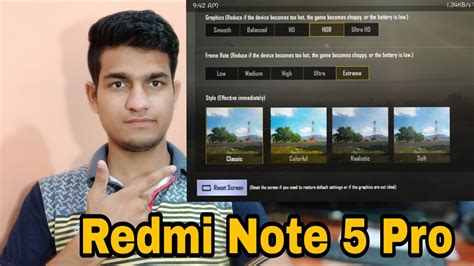 How To Best HDR EXTREME Graphics Setting PUBG MOBILE For Redmi Note 5