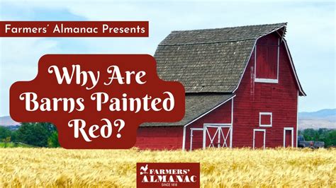 Why Are Barns Painted Red Youtube