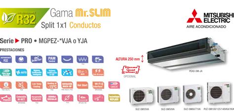 Conductos Mitsubishi Electric Serie Pro Mgpez Vja