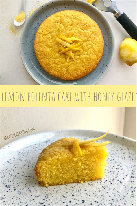 Lemon Polenta Cake With Honey Glaze Maverick Baking