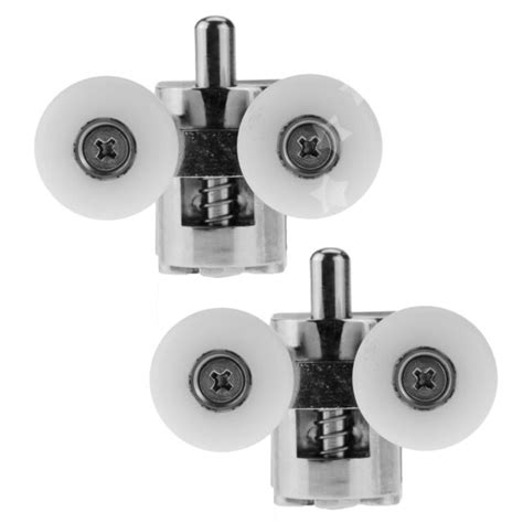 2x Bottom Shower Door Twin Wheels Rollers Runners Rail Quadrantstraight O83 Uk For Sale Online