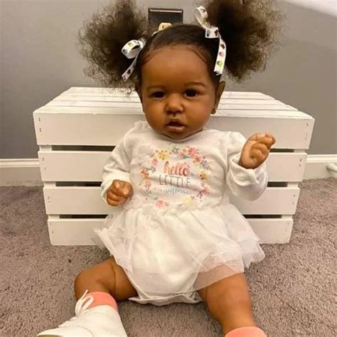 African American Diaz Black Real Life Silicone Reborn Baby Doll