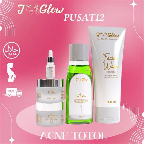 Jual Jglow Skincare Paket Acne Totol Whitening Jerwat Batu Mendem