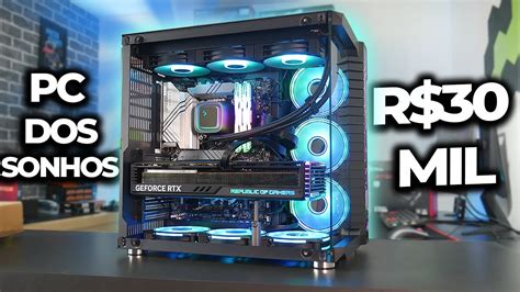 PC GAMER DOS SONHOS DE R 30 MIL UMA RTX 4090 MONTAGEM DETALHADA E