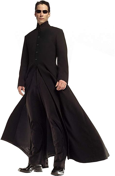 The Matrix Coat Neo Keanu Reeves Gabardina G Tica Larga Con Volantes