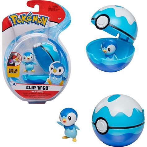 Jazwares Pokémon Clip N Go Poké Ball Piplup Dive Ball Maxíkovy hračky