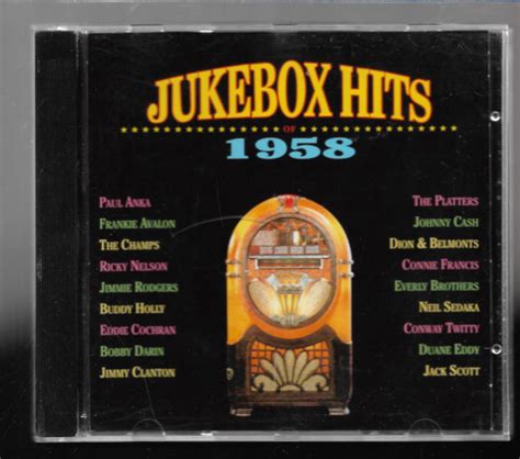 Various Jukebox Hits Of 1958 Cd Ebay