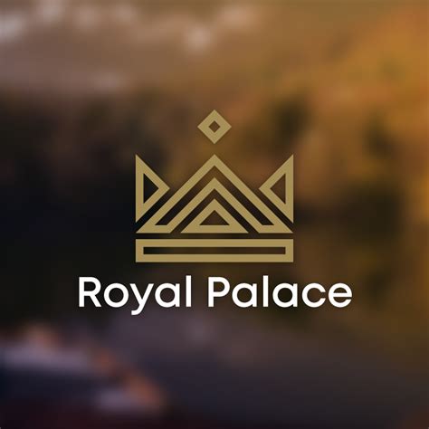 Royal Palace King Crown Vector Logo Design Roven Logos