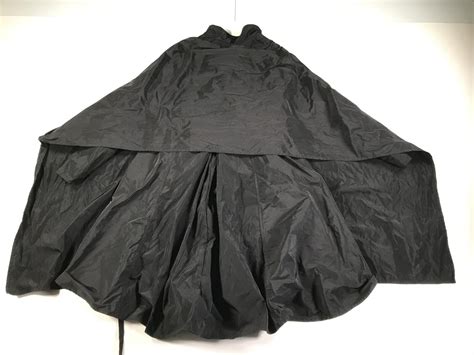 HEIKE Jacke Damen 2 Schwarz Regenmantel Poncho Lang Arm Reißverschluss