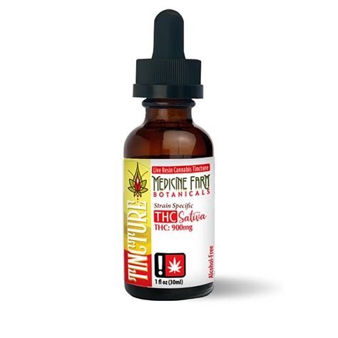 Sativa Tincture Ml Mg Thc Medicine Farm Sublingual