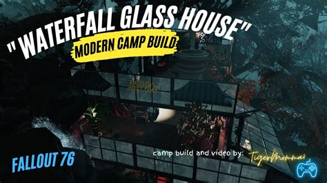 Fallout 76 Waterfall Modern Camp Build Wasteland Waterfall Camp