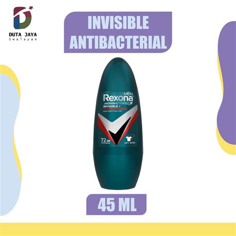 Jual Rexona Men Invisible Antibacterial Deodorant Roll On Pria Anti