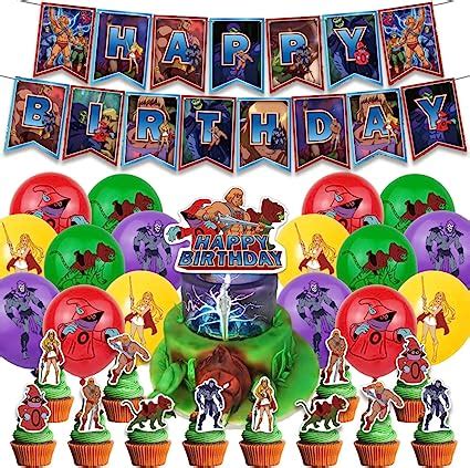 Hilloly He Man Party Balloons Set Pcs He Man Luftballons