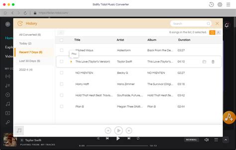 Sidify Tidal Music Converter For Mac Tidal To Mp3