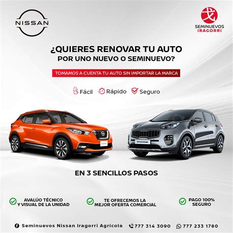 Cambia el auto que tienes por el que quieres Nissan Agrícola