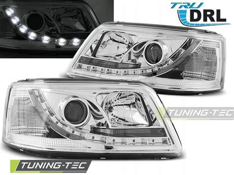 Lampa Przednia Sonar Lampy Reflektory Vw T5 03 09 Chrome Led Drl LPVWJ8