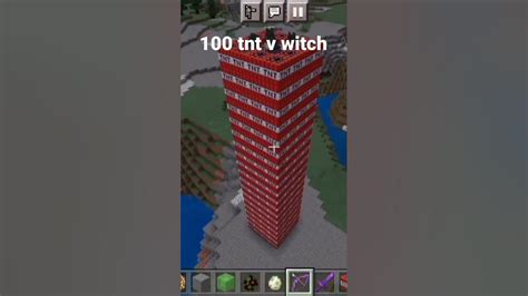 Witch V 1 Tnt And Respawn Anchor And 100 Tnt Blast In Minecraftshorts