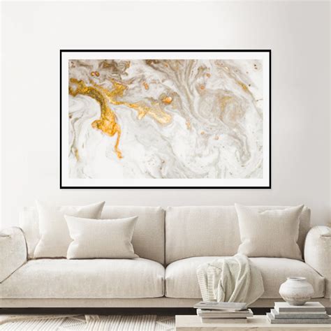 Quadro Decorativo Abstrato Dourado Elo Produtos Especiais