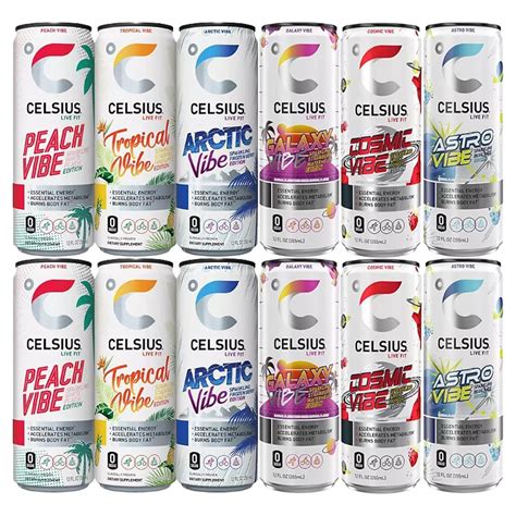 Amazon Celsius Space Vibe Sparkling Vibe Energy Drink Pack