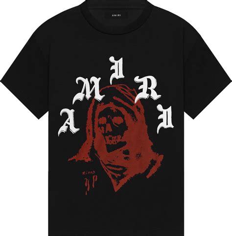 Amiri X Wes Lang Black Reaper Logo T Shirt Inc Style