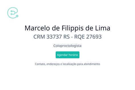 Marcelo De Filippis De Lima Coloproctologista Em Caxias Do Sul RS