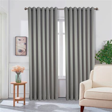 Extra Long Curtains Eyelet Blackout Light Blocking Noise Reducing Energy Efficient — www ...