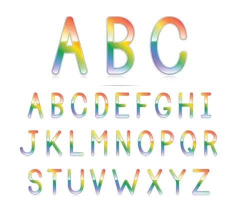 Lettres Alphabet Arc En Ciel Images Libres De Droit Photos De Lettres