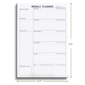 Amazon Utytrees Daily Planner Pad X With Undated