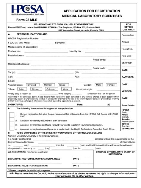 Hpcsa Form 23 Fill Online Printable Fillable Blank Pdffiller