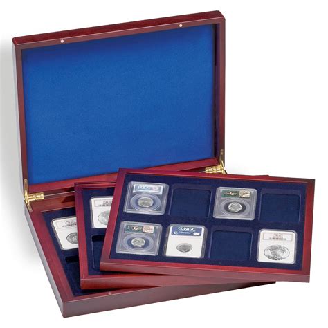 Coffret Numismatique Volterra Trio De Luxe Avec De Chacune Us Slabs