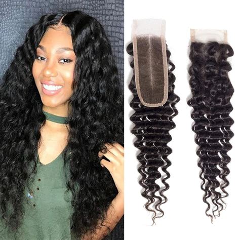 Amazon Kafeier X Closure Human Hair Middle Part Closure Hd