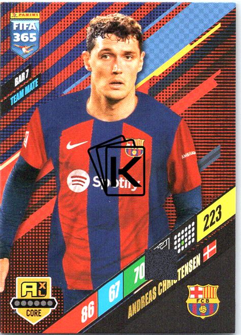 Fotbalov Karta Panini Fifa Adrenalyn Bar Andreas Christensen