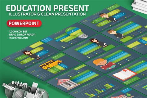 Education Powerpoint Slides Template Presentation Templates Envato