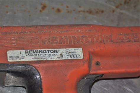 Remington Powder Actuated Tool Model 496 Ebay