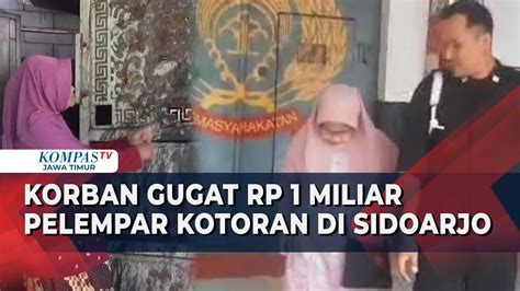 Pelaku Pelempar Kotoran Ke Rumah Tetangga Di Sidoarjo Bebas Dari Bui