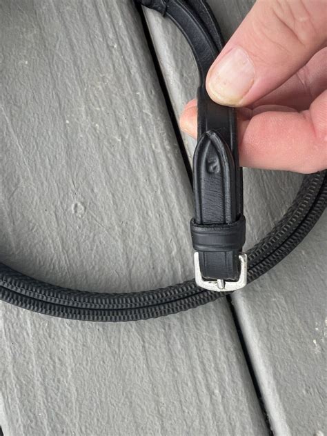 Ps Of Sweden Rubber Reins Size 2 Black Ebay