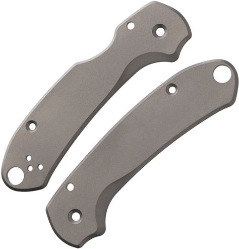 Flytanium Spyderco Paramilitary 3 Skinny Titanium Knife Handle Scales