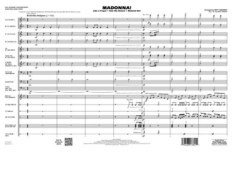 Madonna Arr Matt Conaway Conductor Score Full Score By Madonna