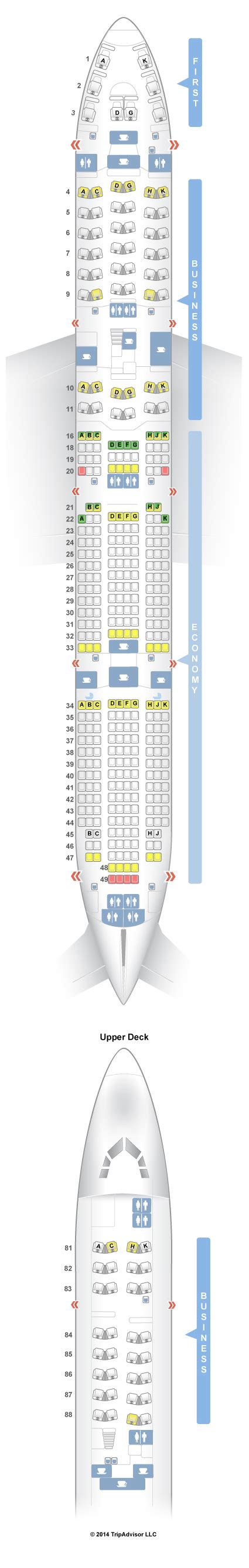 Lufthansa Boeing 747 8 Seating Diagrams