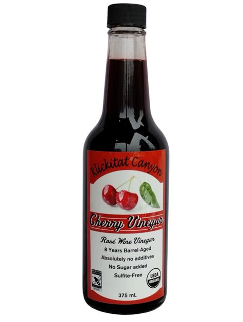 Organic Lapin Cherry Vinegar Klickitat Canyon Winery