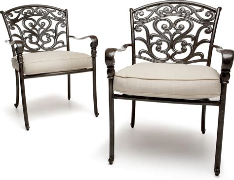 Strathwood St Thomas Set De Fauteuils De Jardin En Fonte D Aluminium