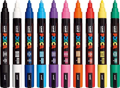 POSCA Uni PC 5M Verf Marker Pennen 2 5 Mm Medium Bullet Penpunt Pack