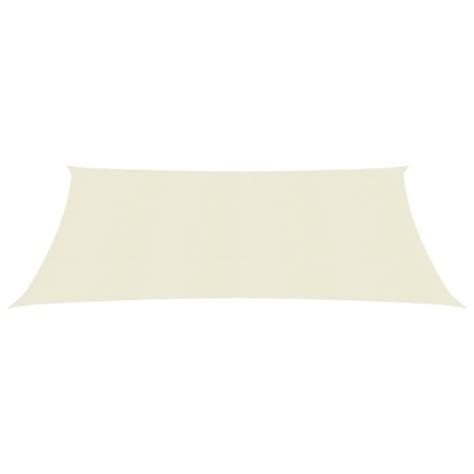 Voile d ombrage 160 g m² Crème 2 5x3 5 m PEHD Pwshymi D22859