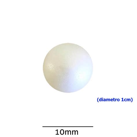 Bola de Isopor Maciça Styroform 10mm Pacote 20 unidades Submarino