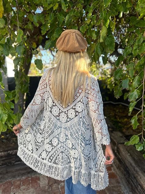 CARDIGAN DYLAN VINTAGE CREAM Naked Gypsy