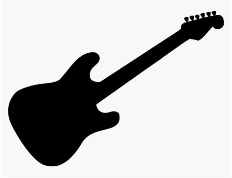 Guitar Silhouette, HD Png Download - kindpng