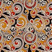 Fall Paisley Fabric Whimzwhirled Spoonflower