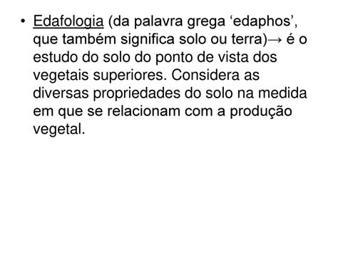 Flg Introdu O Ao Estudo Dos Solos Ppt Carregar