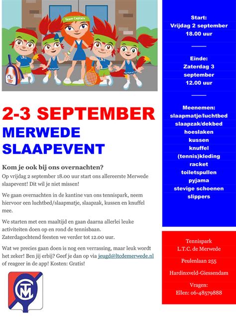 Merwede Slaap Event En September Tennisvereniging Ltc De