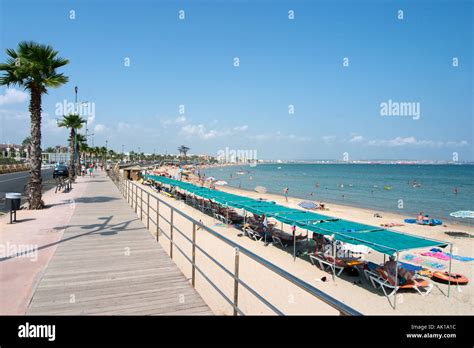 Beach And Promenade In La Pineda Near Salou Costa Dorada Costa